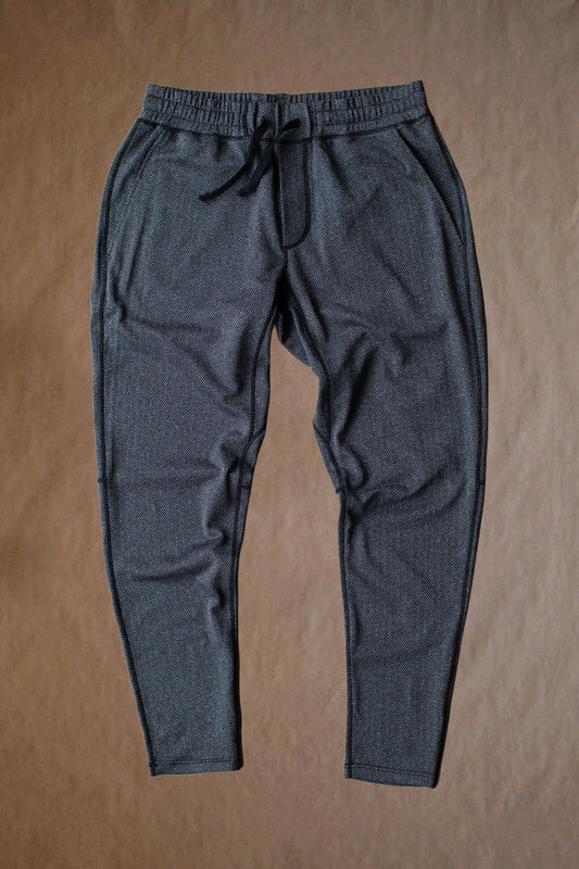 Palmer Performance Jogger - Charcoal Herringbone