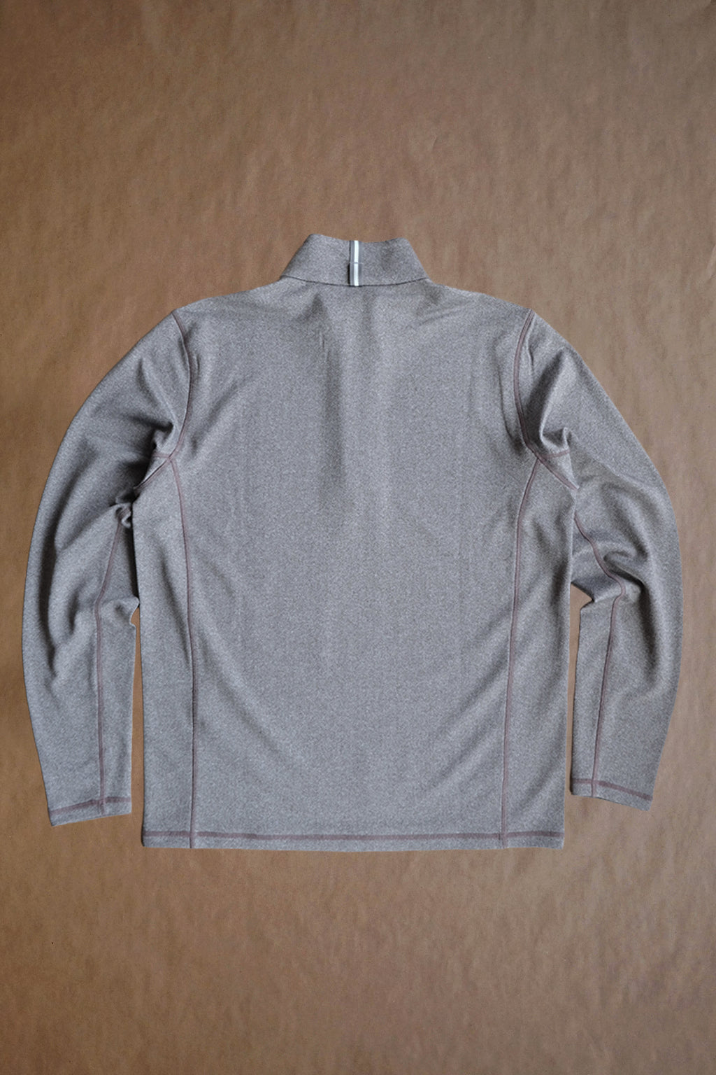 Palmer Performance 1/4 Zip - Driftwood Tonal Herringbone