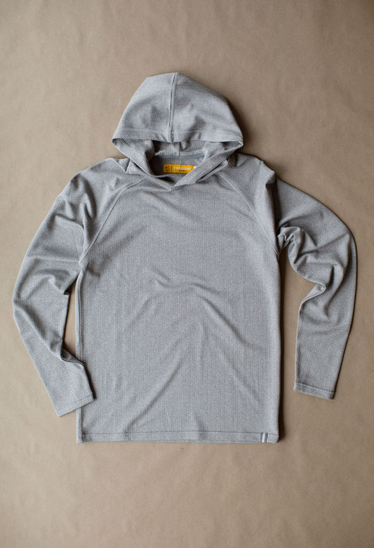 Palmer Performance Hoodie - Fawn Herringbone