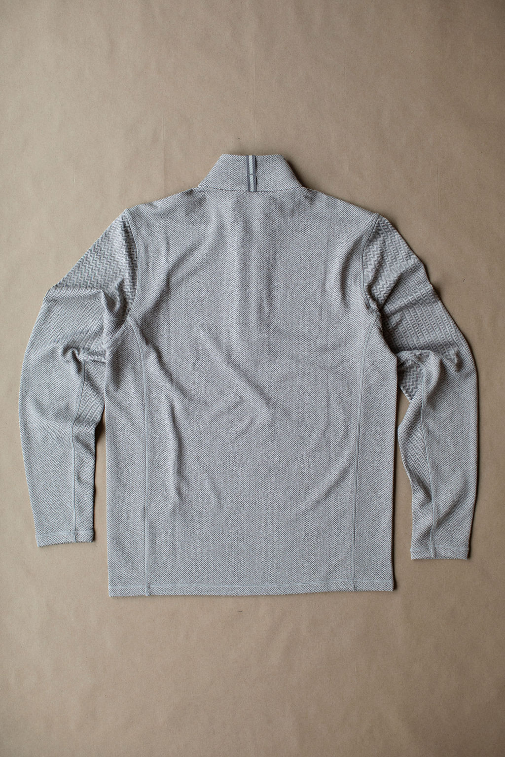 Palmer Performance 1/4 Zip - Fawn Herringbone