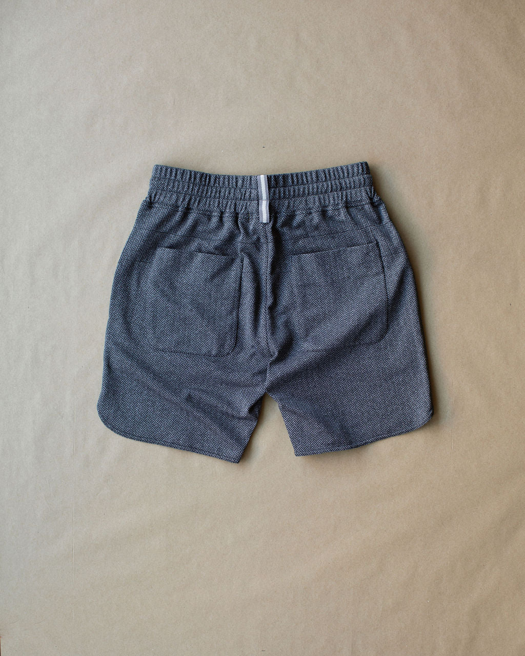 Palmer Performance Short - Charcoal Herringbone