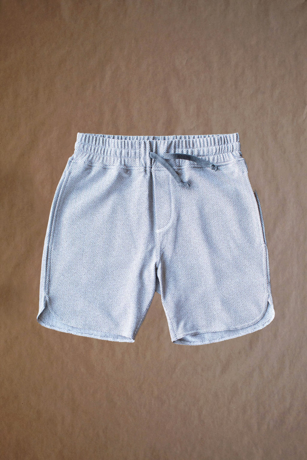 Palmer Performance Short - White Herringbone