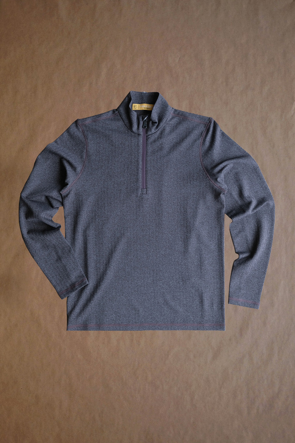 Palmer Performance 1/4 Zip - Madison Herringbone