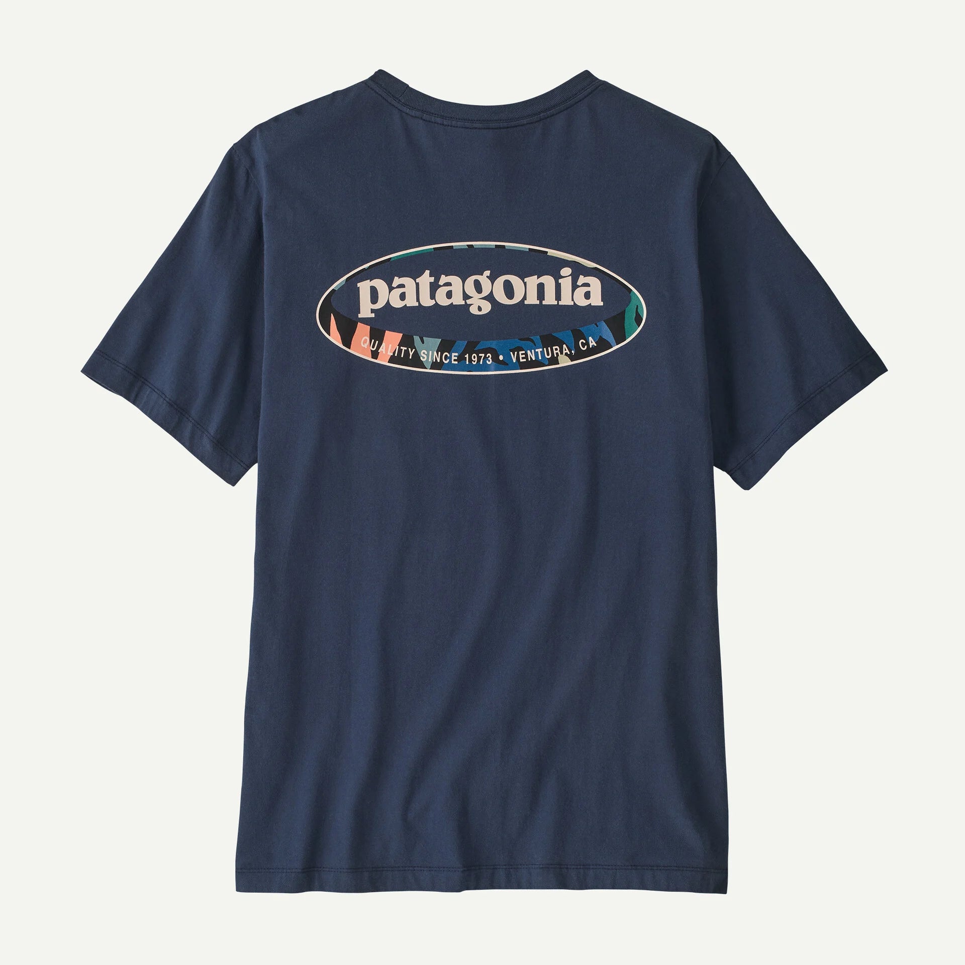 Oval Logo T-Shirt - Navy