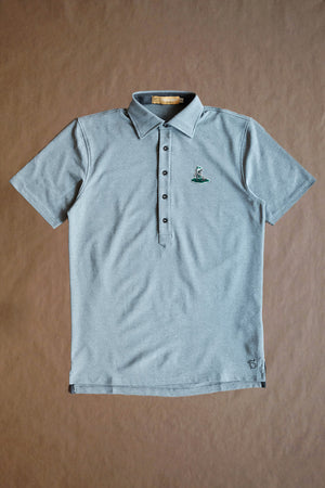 Pin Pointers Ford 5 Button Polo - Light Grey Heather