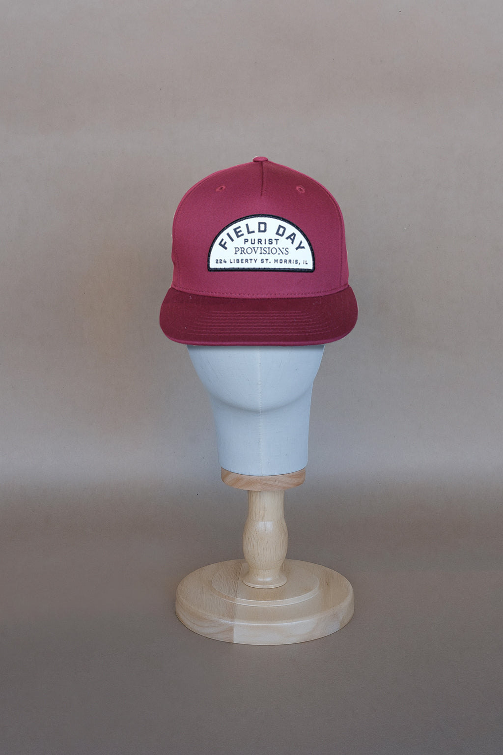 Purist Provisions Snapback - Burgundy