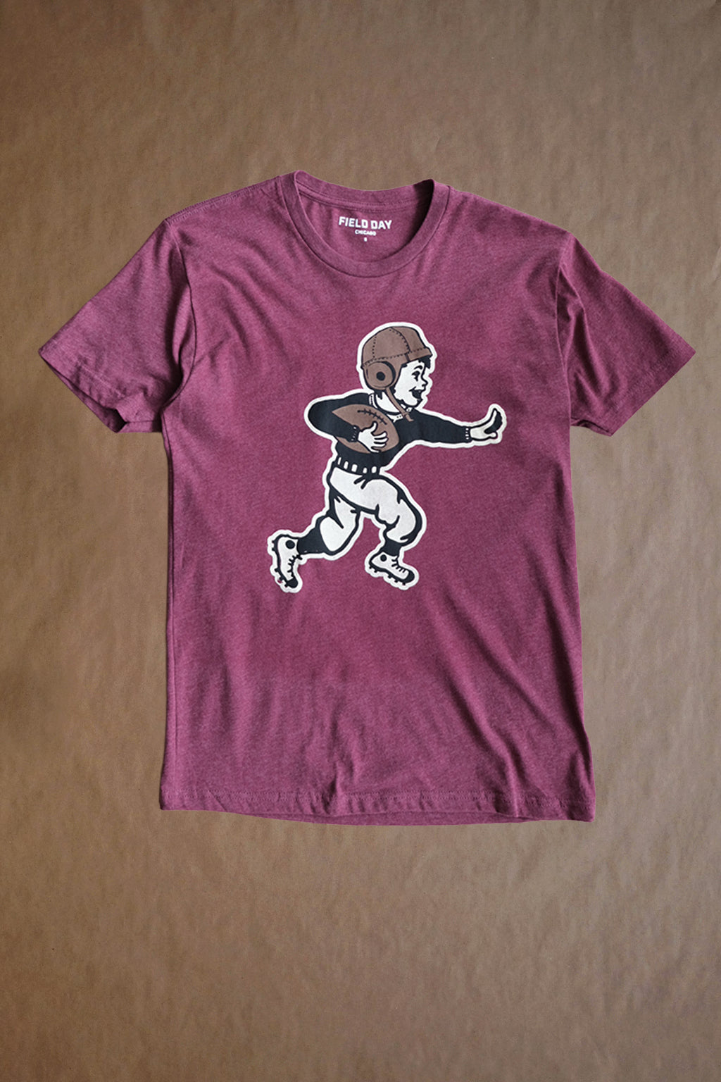 Retro Goal Line Tee - Maroon