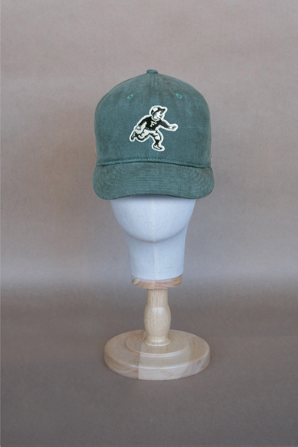 Run Boy Brushed Cotton Caddie Cap - Fern