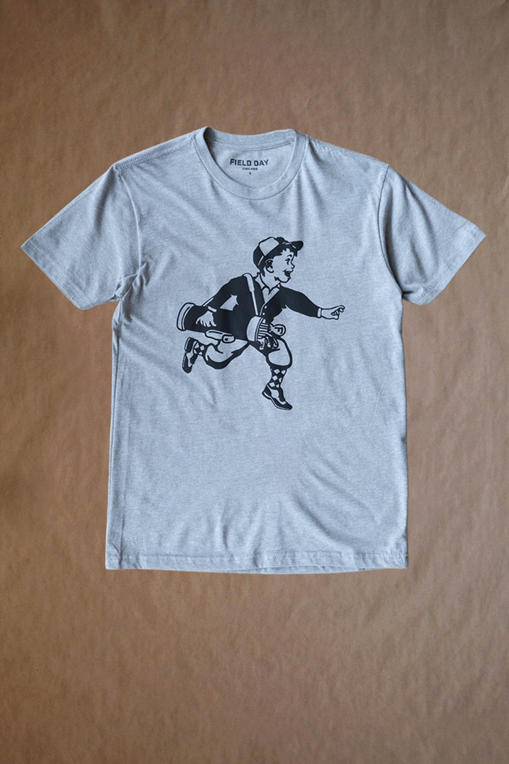 Run Boy Golf Tee - Grey Heather