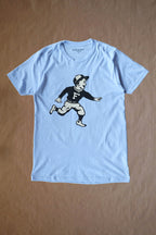 Run Boy Tee - Blue Heather