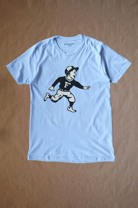 Run Boy Tee - Blue Heather