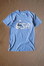 Run Boy USA Tee - Washed Blue