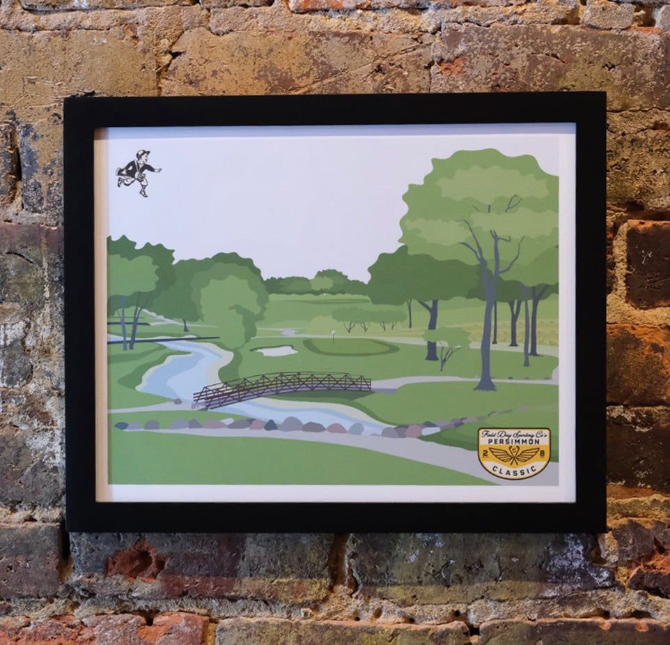 8.5x11 No. 8 Persimmon Classic Course Print