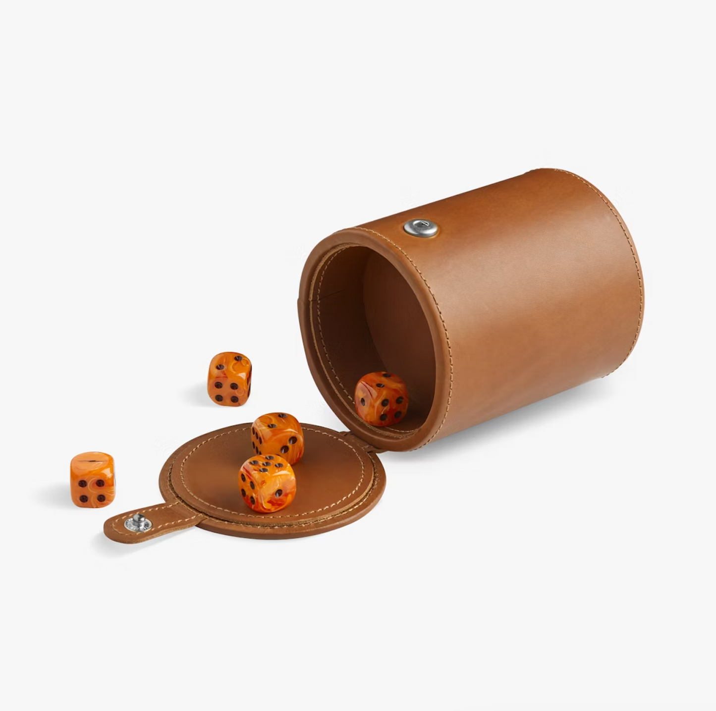 Leather Dice Cup with Dice