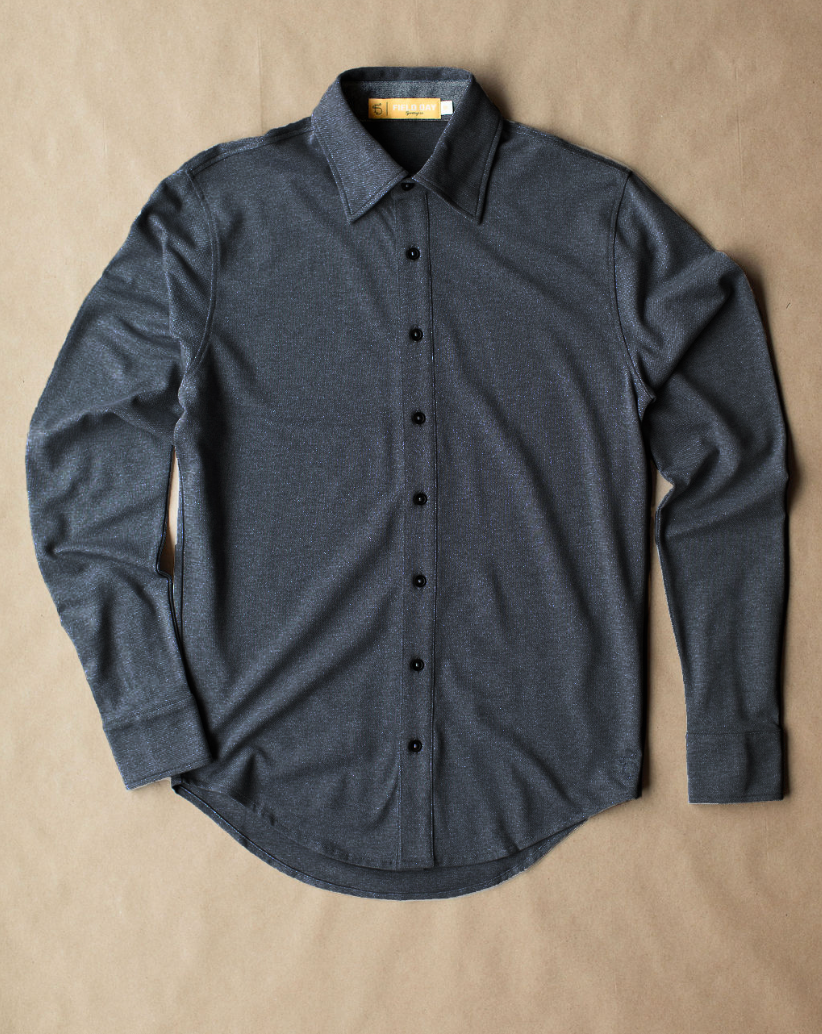 Ford Buttondown - Charcoal Heather