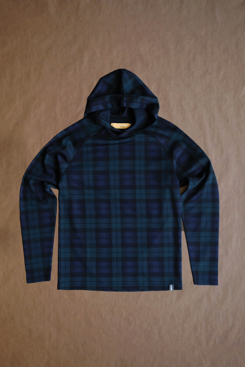 Palmer Doubleknit Hoodie - Blackwatch Plaid - Sample