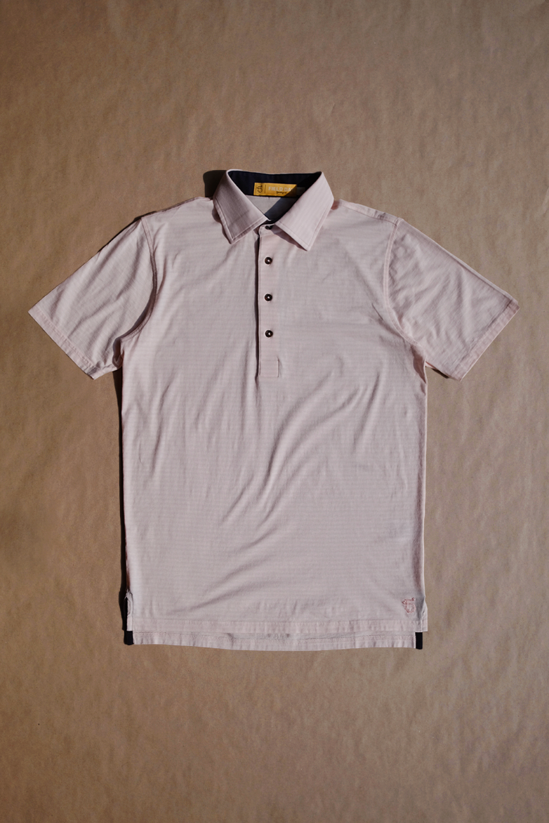 John 4 Button Polo - Daley Tonal Stripe