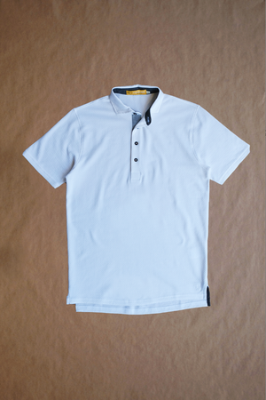 Fessenden Polo - White Tonal Houndstooth