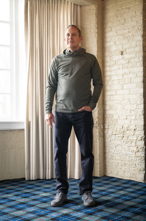 Palmer Performance Hoodie - Field Herringbone