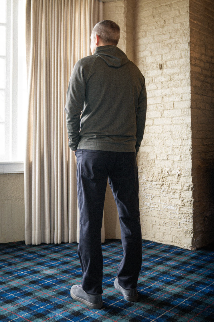 Palmer Performance Hoodie - Field Herringbone