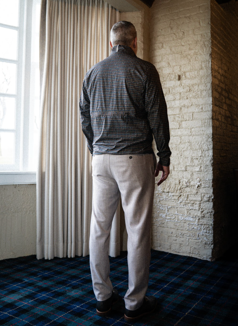 Wyatt Windstop Packable Jacket - Madison Houndstooth