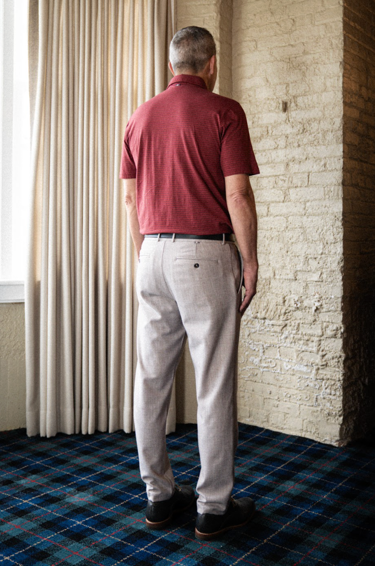 John 4 Button Polo - Madison/Redline