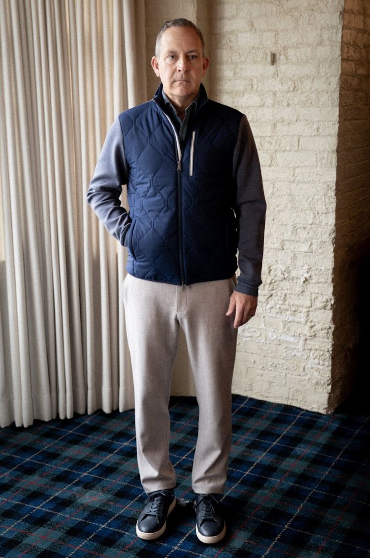 Frankie Cross Full Zip - Navy/Navy Heather