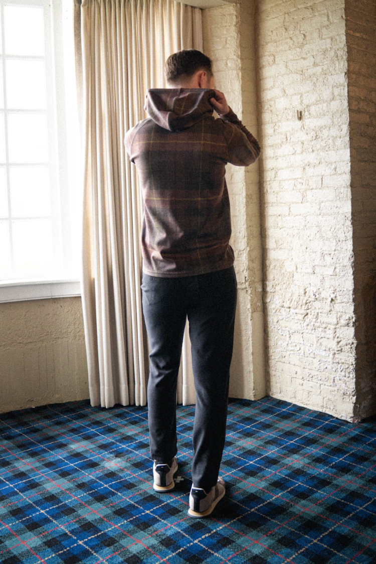 Dunbar Hoodie - Walnut Multi Check