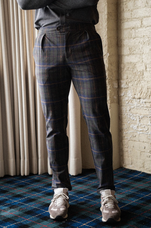 Nygren Trouser - Barrington Multi Plaid