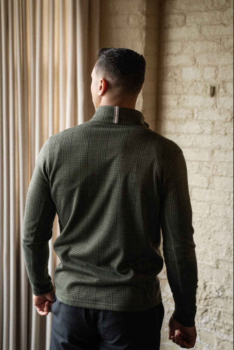 Dunbar 1/4 Zip - Field Glen Check