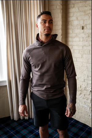 Dunbar Hoodie - Field Micro Houndstooth