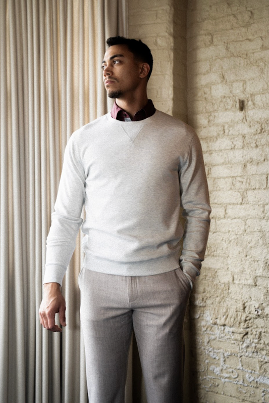 Marshall Crewneck - Dove Heather