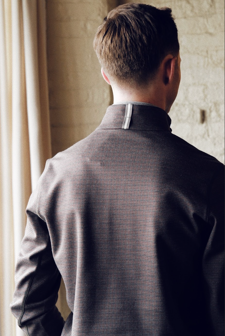 Dunbar 1/4 Zip - Field Multi Houndstooth