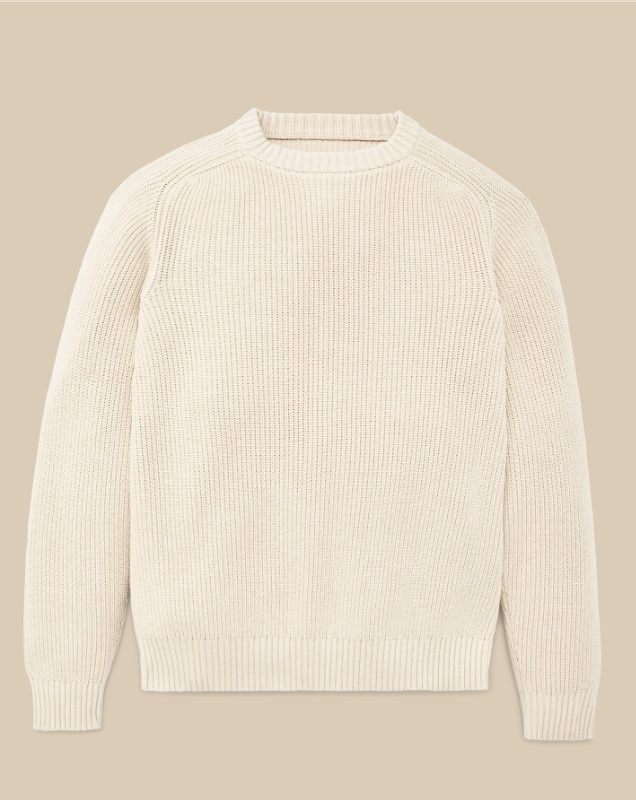 Vintage Cotton Crewneck Sweater - Natural