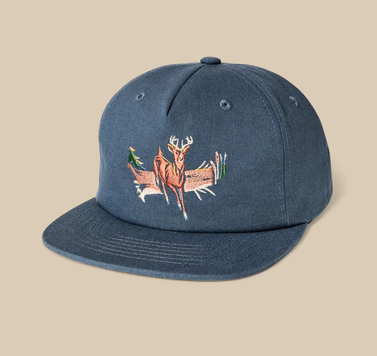 Deer Trucker Cap - Dusty Blue