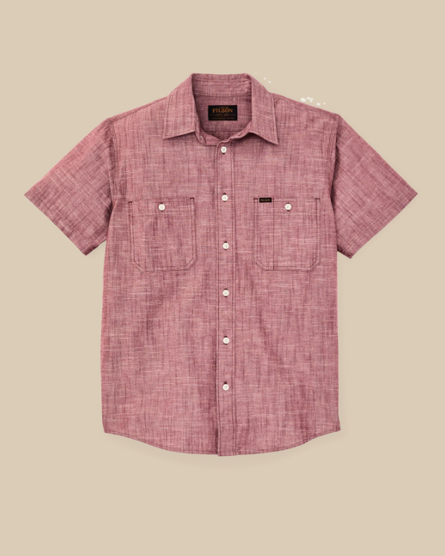Short Sleeve Chambray Shirt - Sable