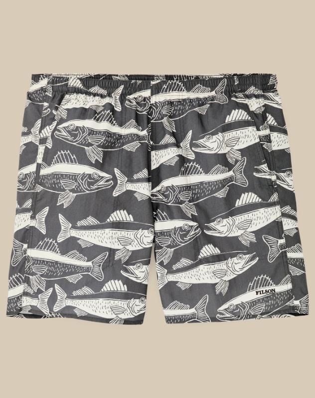 Oxbow Lake Trunks - Beluga Print