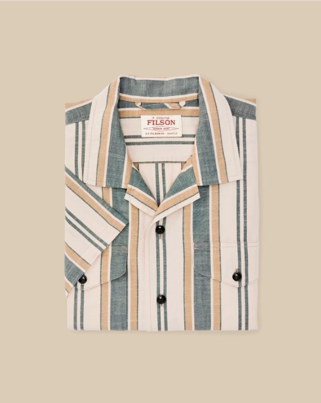 Chambray Camp Shirt - Natural / Khaki