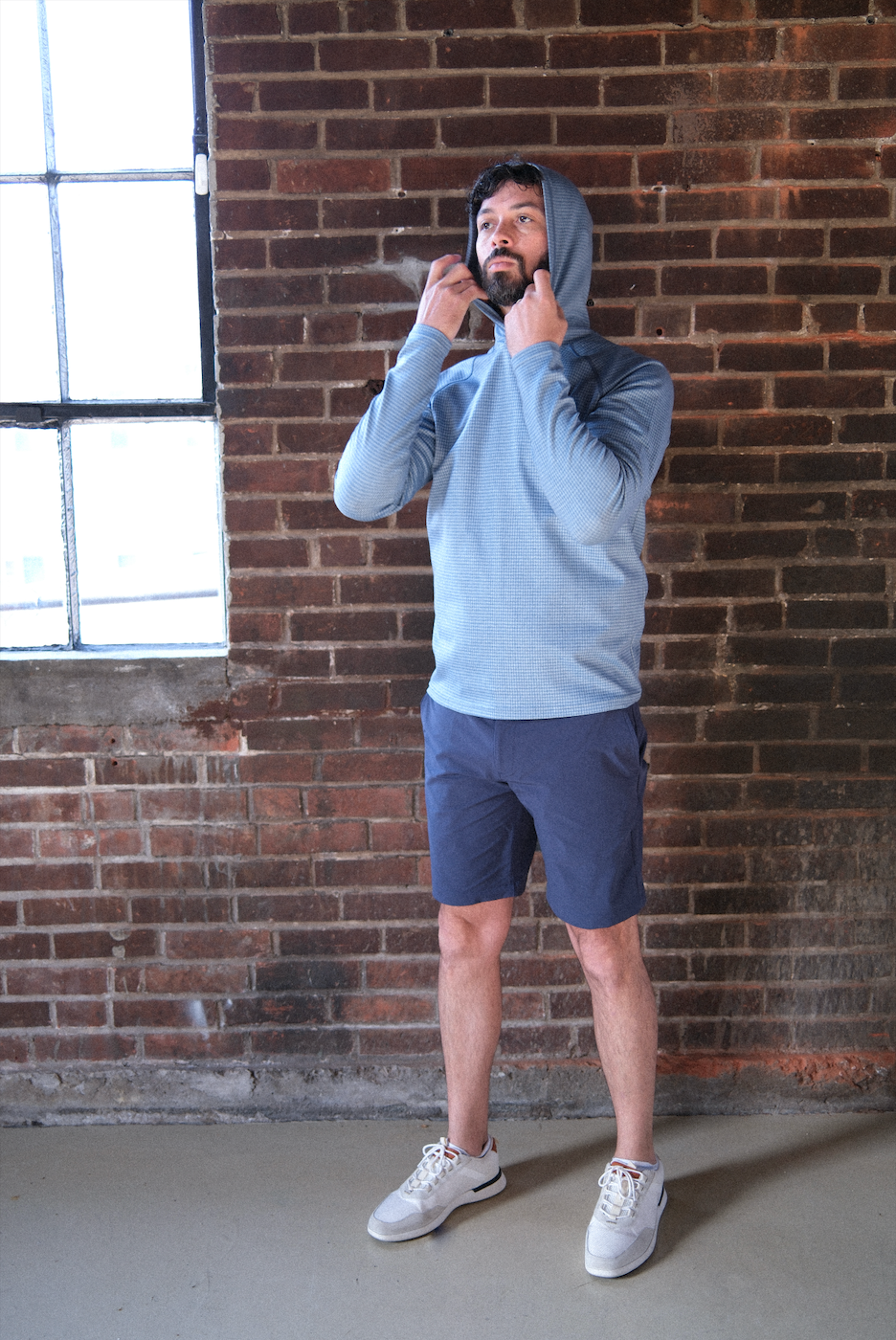 Dunbar Hoodie - Burnham Heather Houndstooth