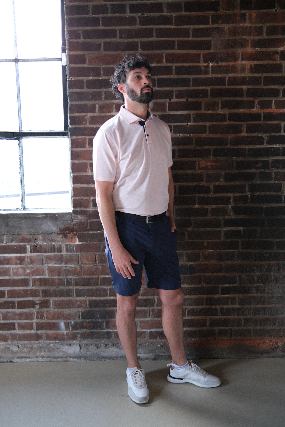 Mettille Performance Polo - Hyde Herringbone