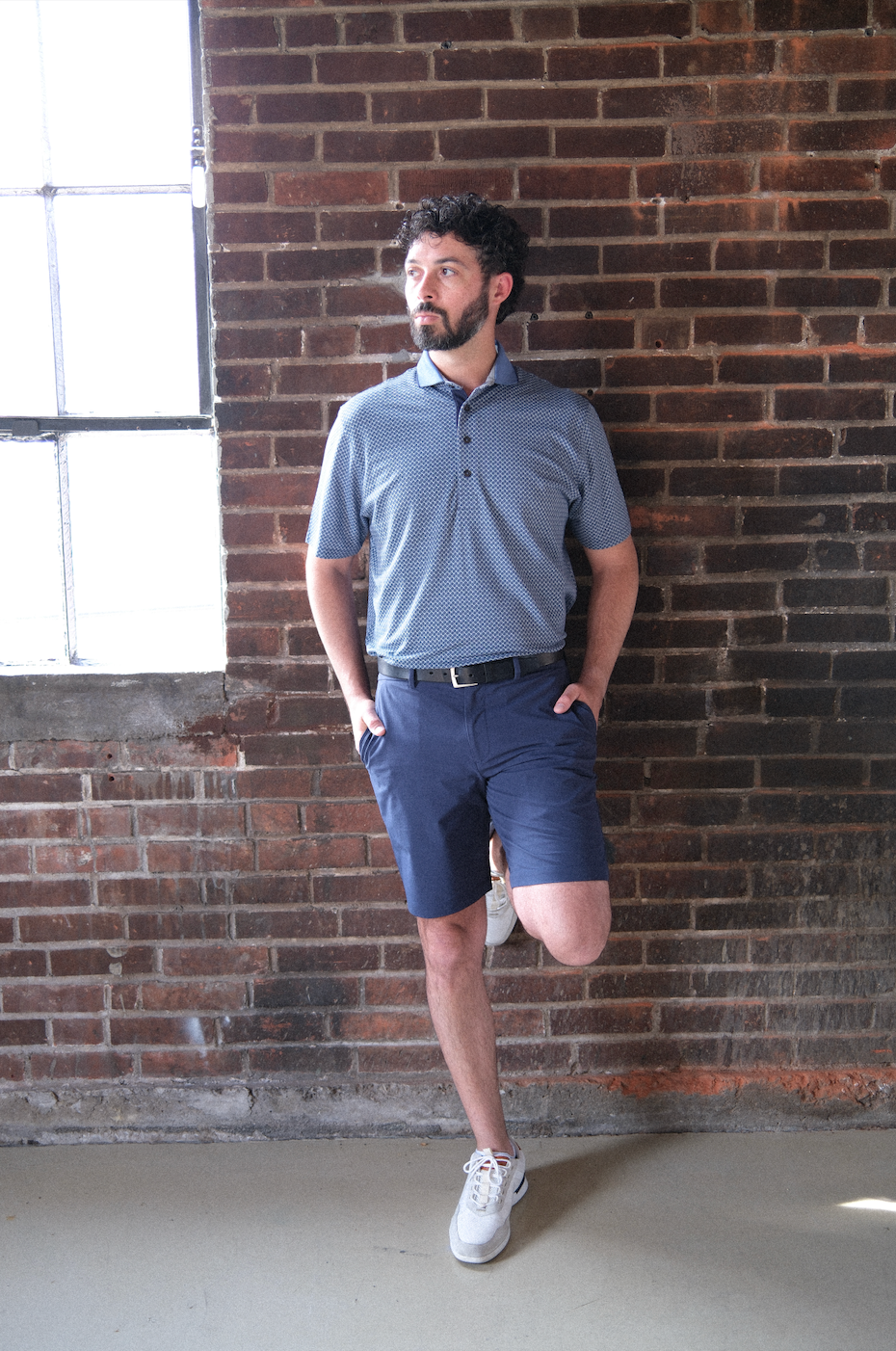 The Dunne Performance Polo - Burnham Arrowhead Print
