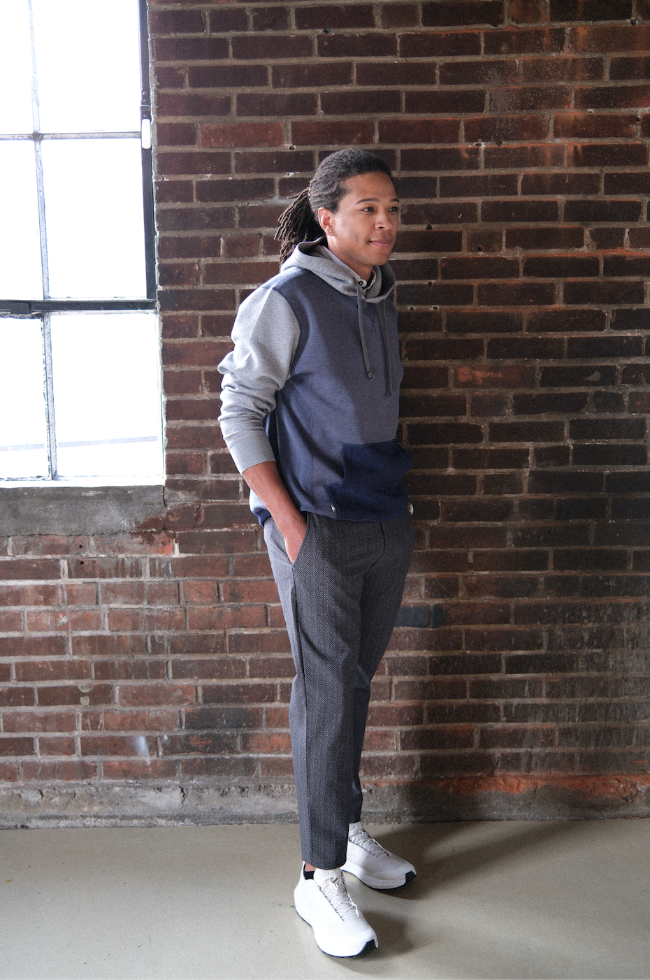 The Nygren Trouser - Black Herringbone