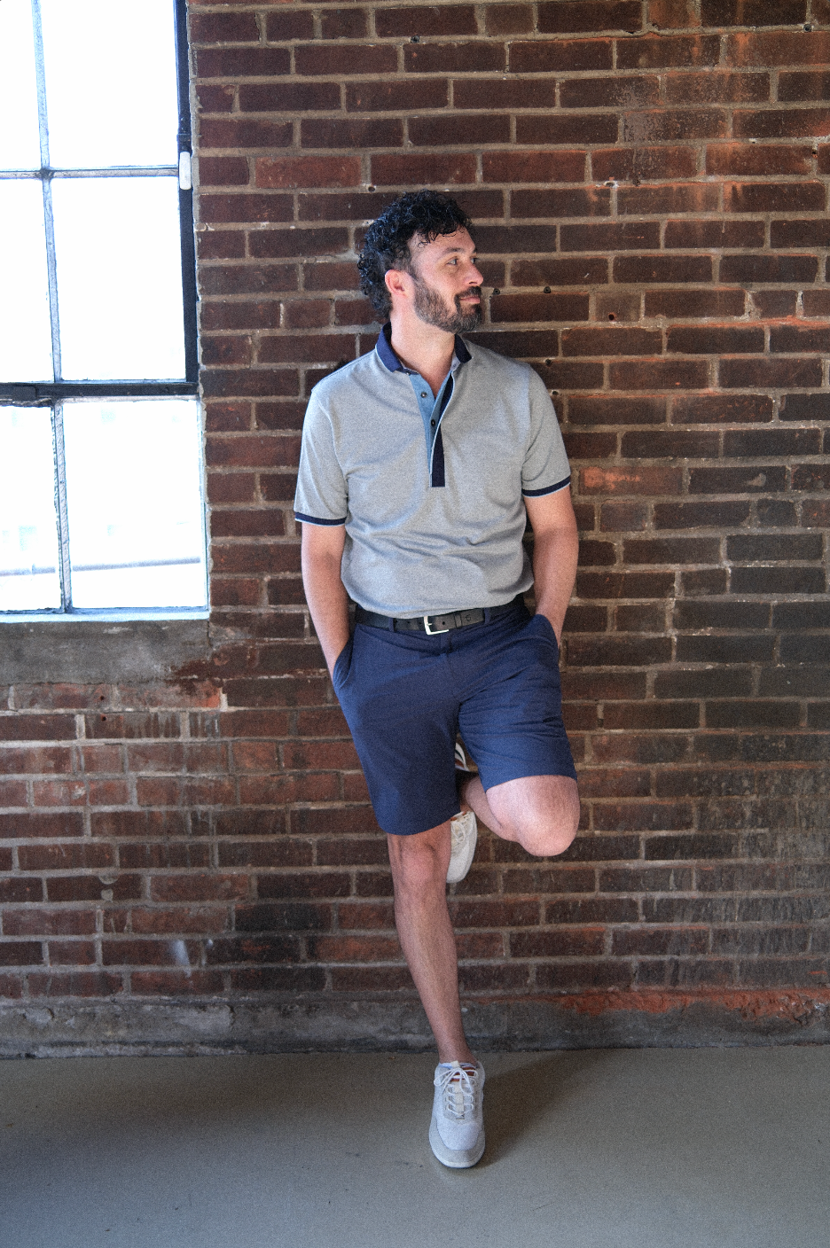Varner Performance Pique Polo - Lt. Grey Heather
