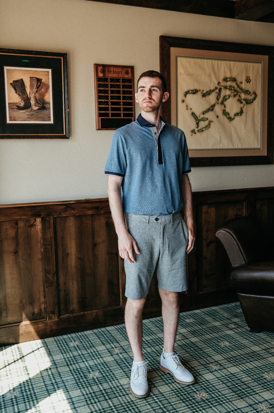 Varner Performance Pique Polo - Shedd Heather