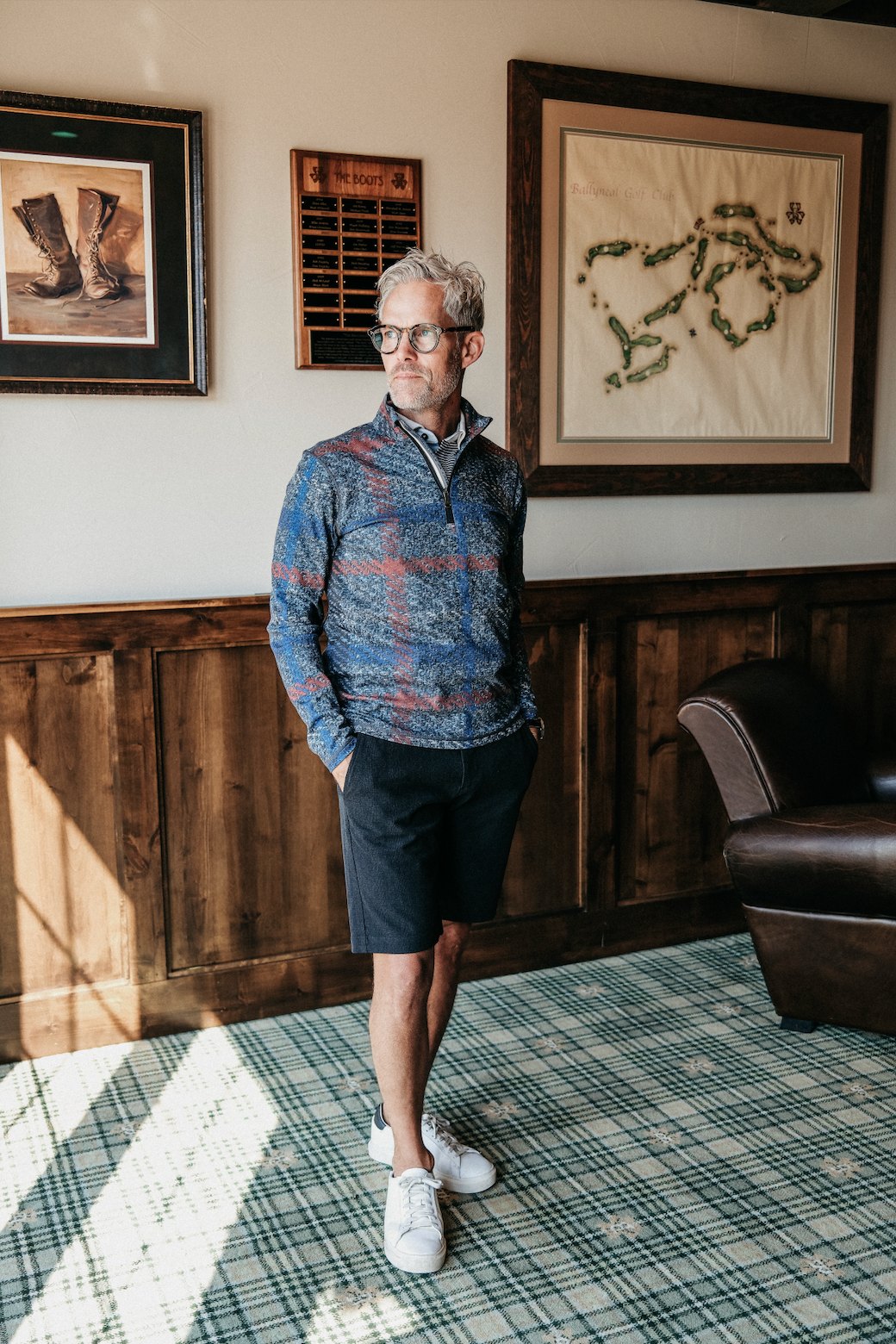 The Dunbar 1/4 Zip - Labiak Tartan
