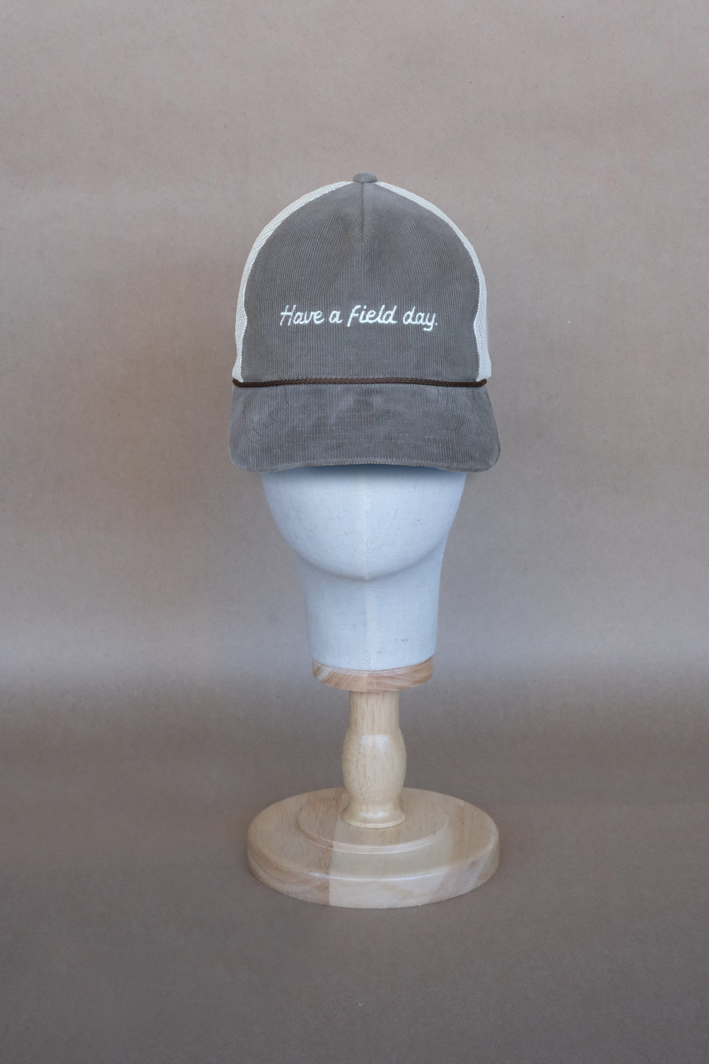 Script Corduroy Rope Hat - Peanut