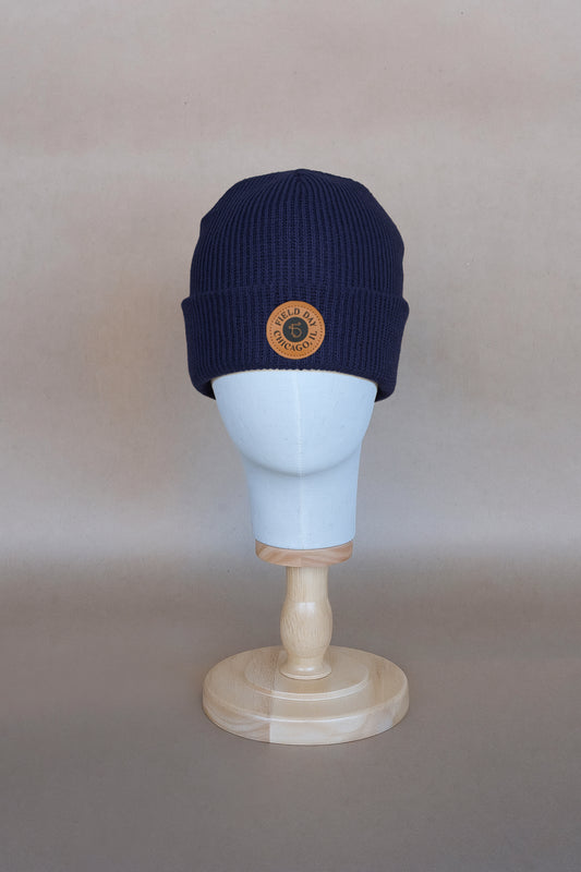 Signet Cuff Beanie - Navy