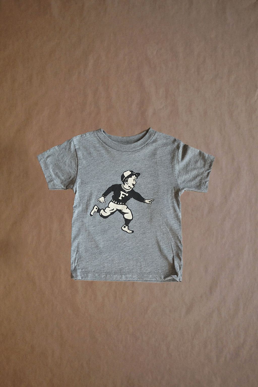 Toddler Run Boy Tee - Light Grey Heather
