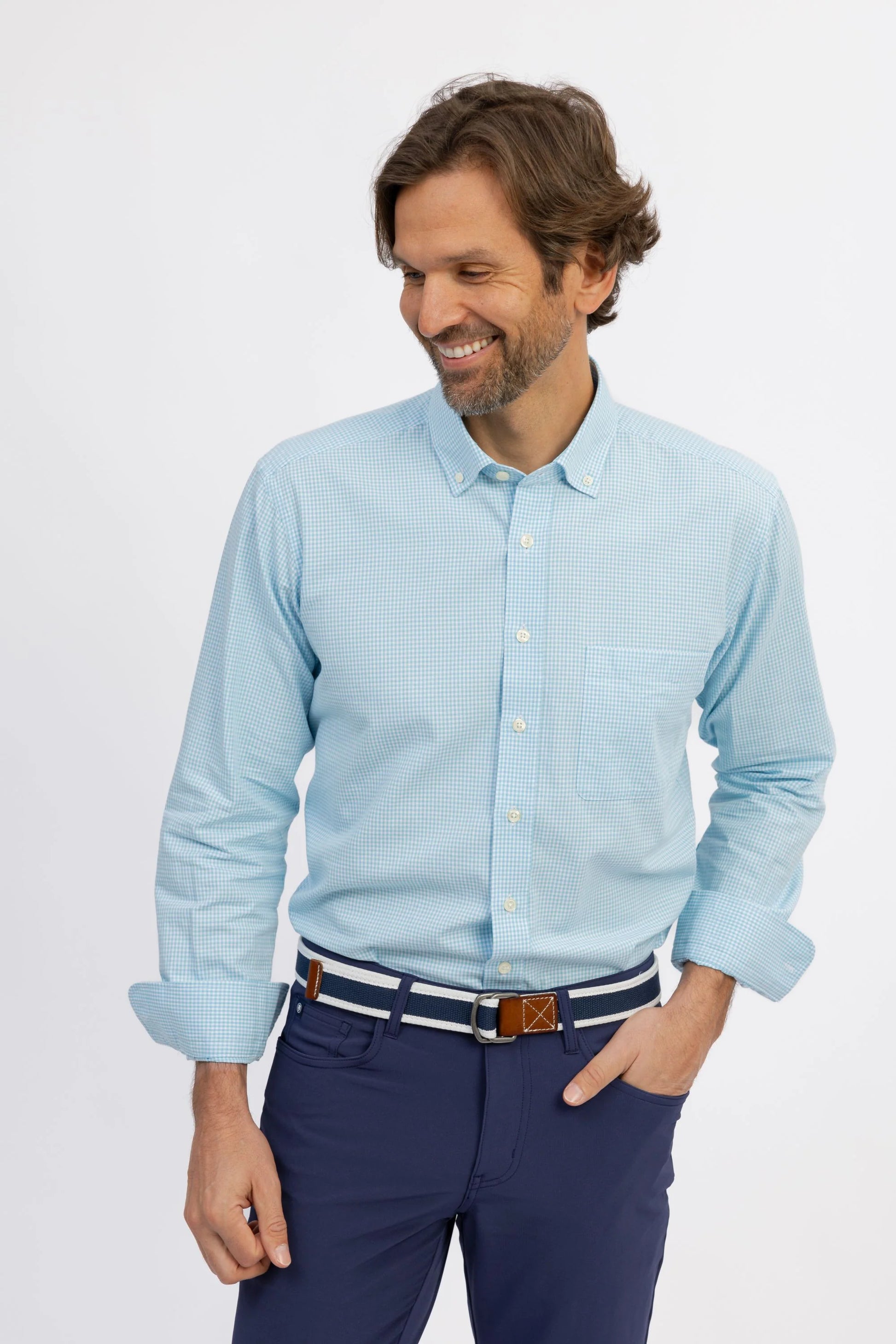 Raleigh Oxford Sport Shirt - Ciel