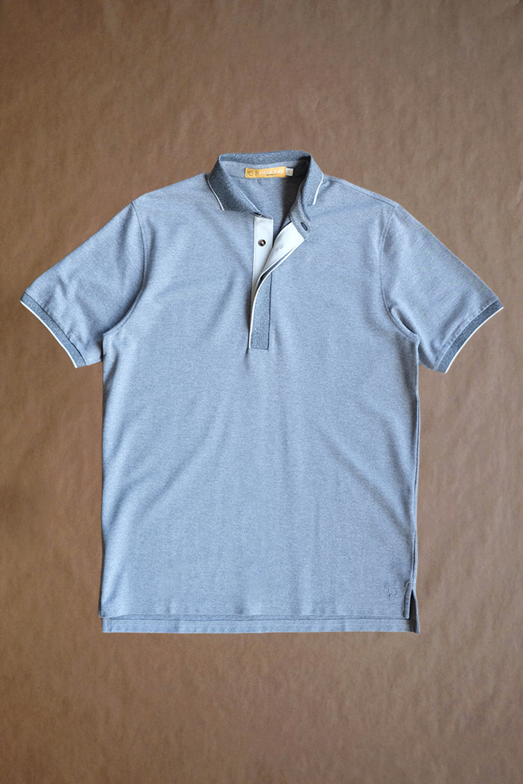 Varner Performance Pique Polo - Lt. Grey/Charcoal Heather